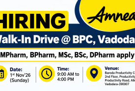 Amneal Pharmaceuticals Walk in Drive : Production, Packing, Quality Assurance Jobs