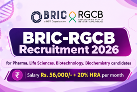 BRIC-RGCB Recruitment 2026 for Pharma, Life Sciences, Biotechnology, Biochemistry candidates