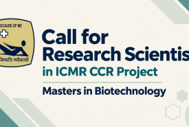 Call for Research Scientist in ICMR CCR Project at St. John's Research Institute