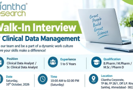 Cliantha Research Hiring Clinical Data Analyst