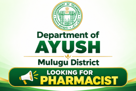 Department of AYUSH Mulugu District looking for Pharmacist