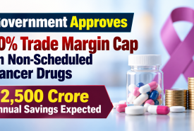 Government Approves 30% Trade Margin Cap on Non-Scheduled Cancer Drugs; ₹2,500 Crore Annual Savings Expected