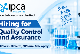Hiring for Quality Control and Assurance at IPCA Laboratories