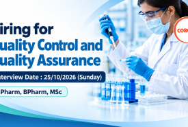Hiring for Quality Control and Quality Assurance at CORONA Remedies