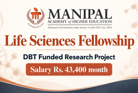 Life Sciences Fellowship at Manipal Academy of Higher Education