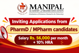 MAHE inviting applications from PharmD / MPharm candidates