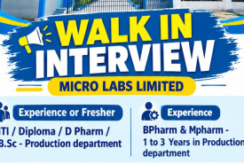 MICRO LABS LIMITED Walk in Drive for Production Department