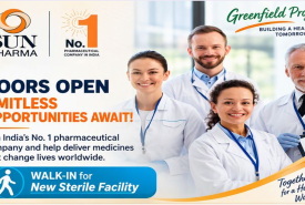 Multiple Positions for Pharma, Science candidates at Sun Pharma