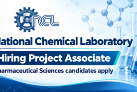 National Chemical Laboratory Hiring Project Associate with Masters in Natural or Pharmaceutical Sciences