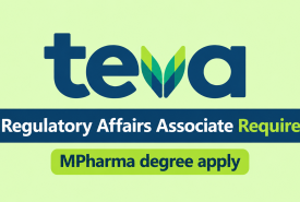 Teva Career - Regulatory Affairs Associate Require
