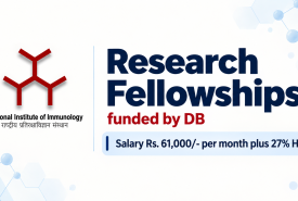 Research Fellowships funded by DBT at National Institute of Immunology