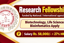 Research Fellowships funded by National / International agencies at BRIC-CDFD