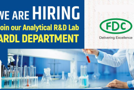 Vacancy for MPharm, MSc in Analytical R&D Lab at FDC Limited 