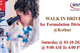 Walk In Drive for Formulation Division at MSN Group