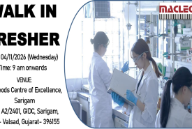  Walk In Drive for Pharma and Science Fresher candidates in Macleods - Roles in Production, Production Formulation, QC, Store