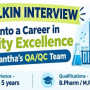 Career in Quality Excellence at Cliantha Research