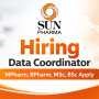 Data Coordinator Hiring at Sun Pharma | Pharmacy / Science candidates apply