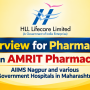 Interview for Pharmacists in AMRIT Pharmacy at AIIMS Nagpur and various Government Hospitals in Maharashtra