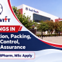 Openings in Production, Packing, Quality Control, Quality Assurance at Ind-Swift Laboratories