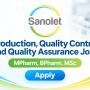 Production, Quality Control and Quality Assurance Jobs at Sanolet Lifecare