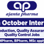 Ajanta Pharma Interview : Production, Quality Assurance, Quality Control Jobs