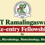 DBT Ramalingaswami Re-entry Project hiring for Pharmacy, Microbiology, Biotechnology, Biochemistry at IASST