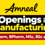 Openings in Manufacturing at Amneal Pharmaceuticals