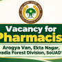Vacancy for Pharmacist at Arogya Van, Ekta Nagar, Kevadia Forest Division, SoUADTGA
