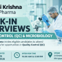 Walk in drive for Quality Control, Production and Microbiology at Sri Krishna Pharma