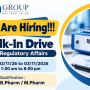 Walk in Drive for Regulatory Affairs at B&S Group