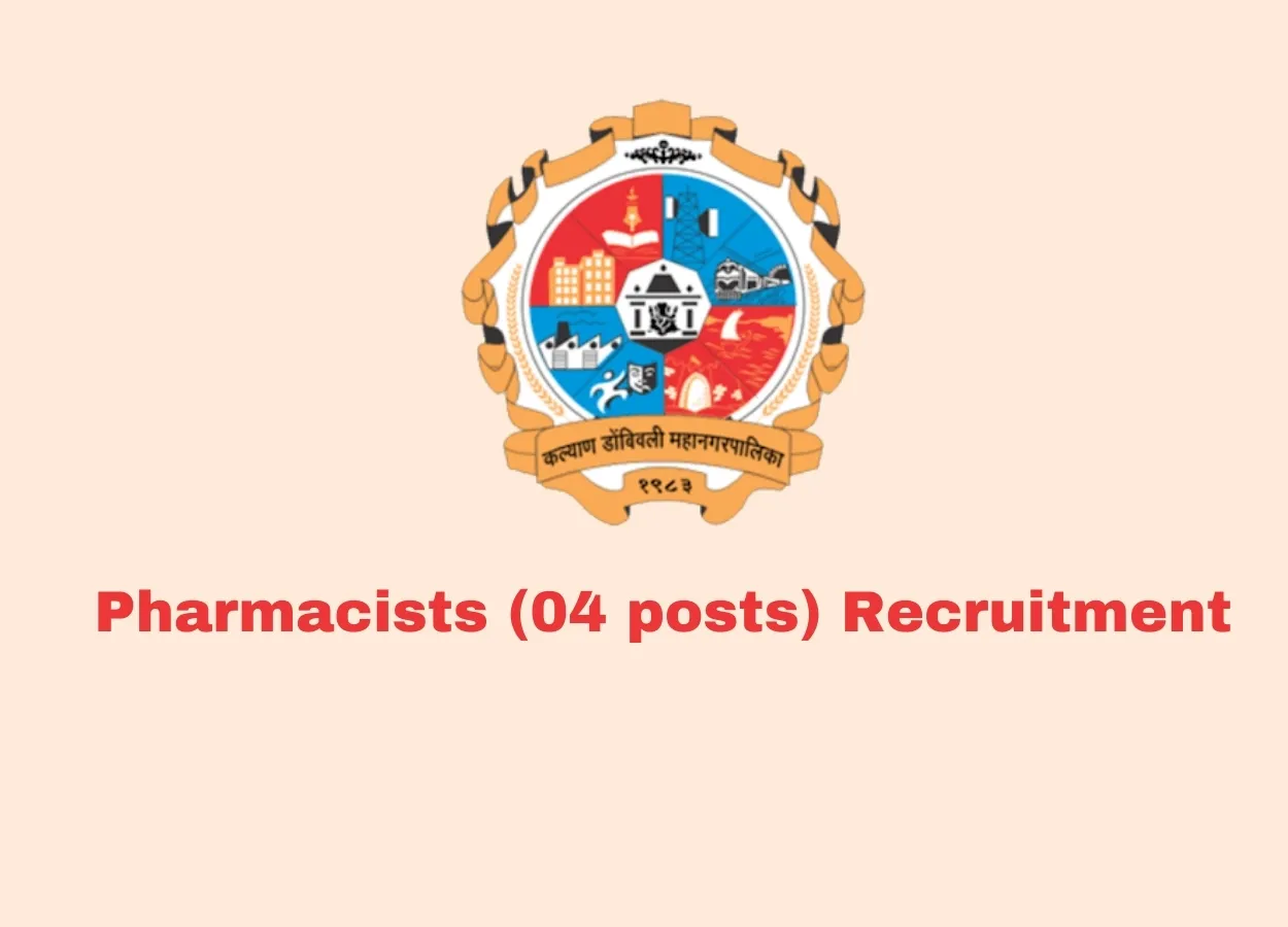 Recruitment for Pharmacists at KDMC