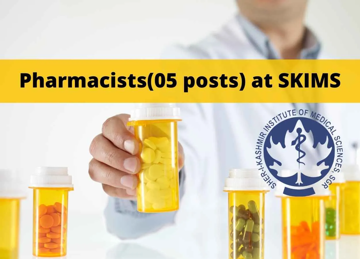 Online applications are invited for post of Pharmacists (5 posts