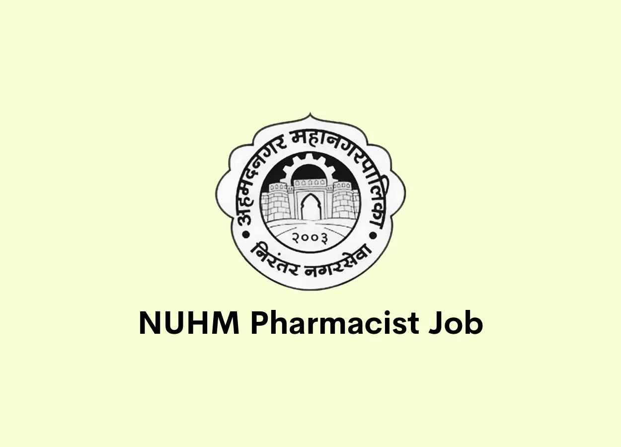Job for Pharmacist at Ahmednagar Municipal Corporation