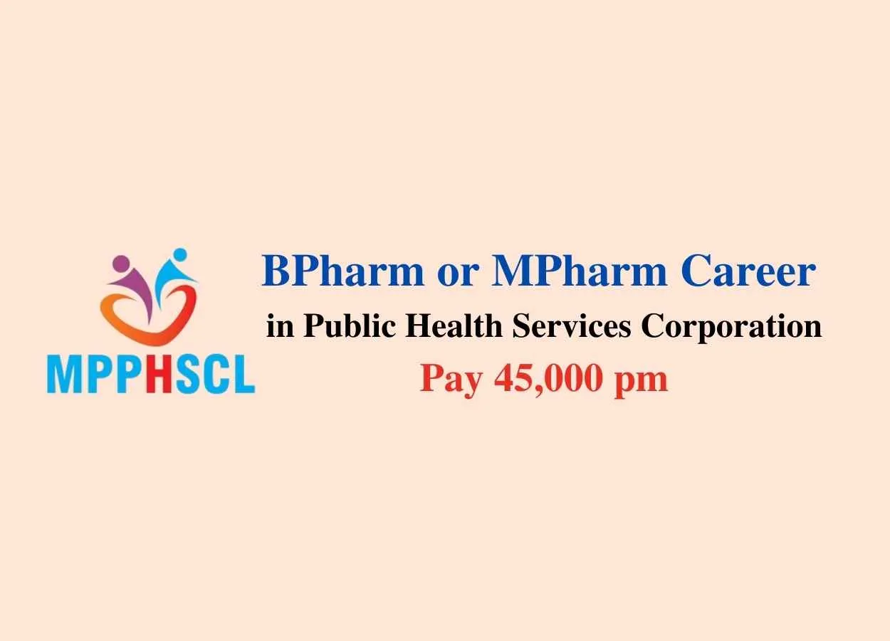 Opportunity for BPharm or MPharm in Public Health Services Corporation