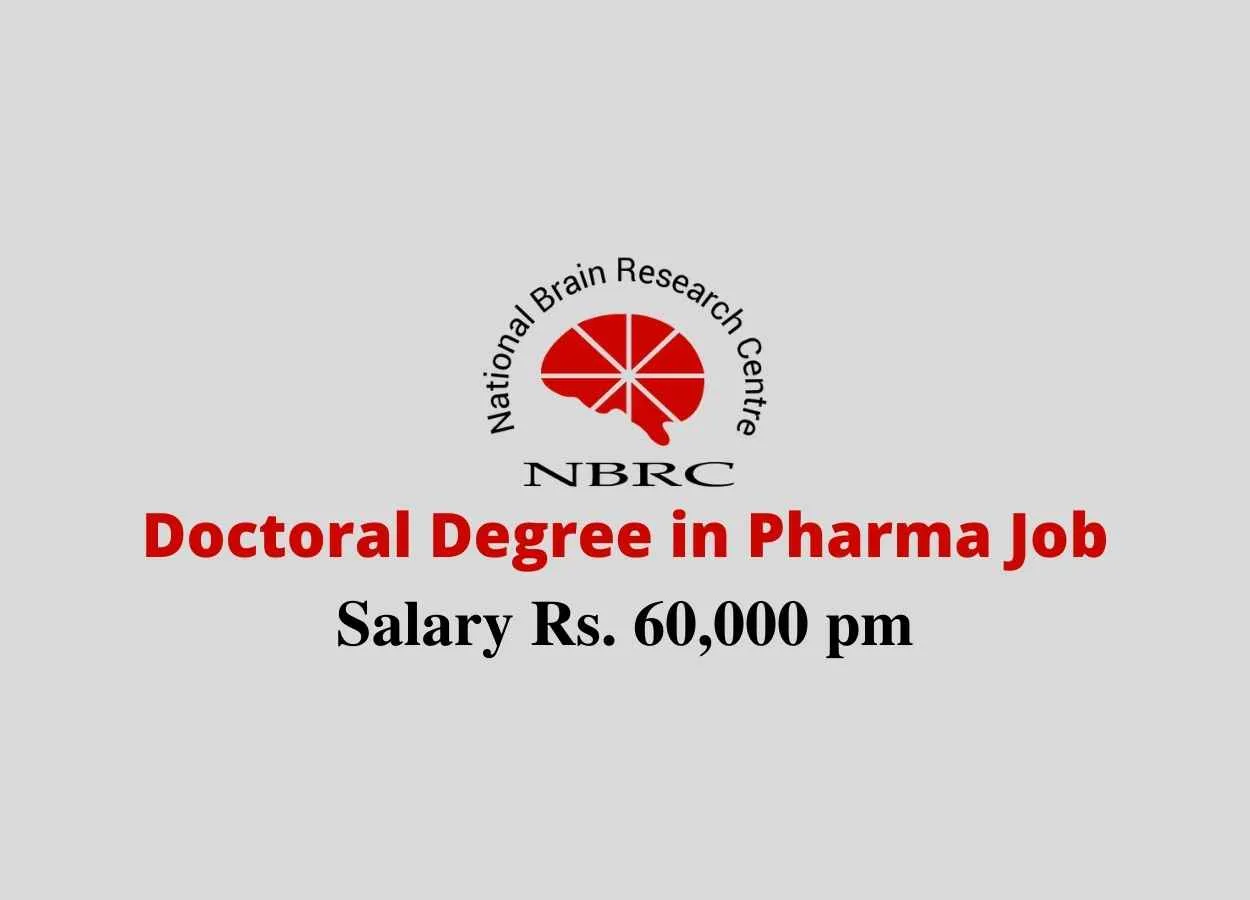 NBRC invites application for the post of Project Coordinator