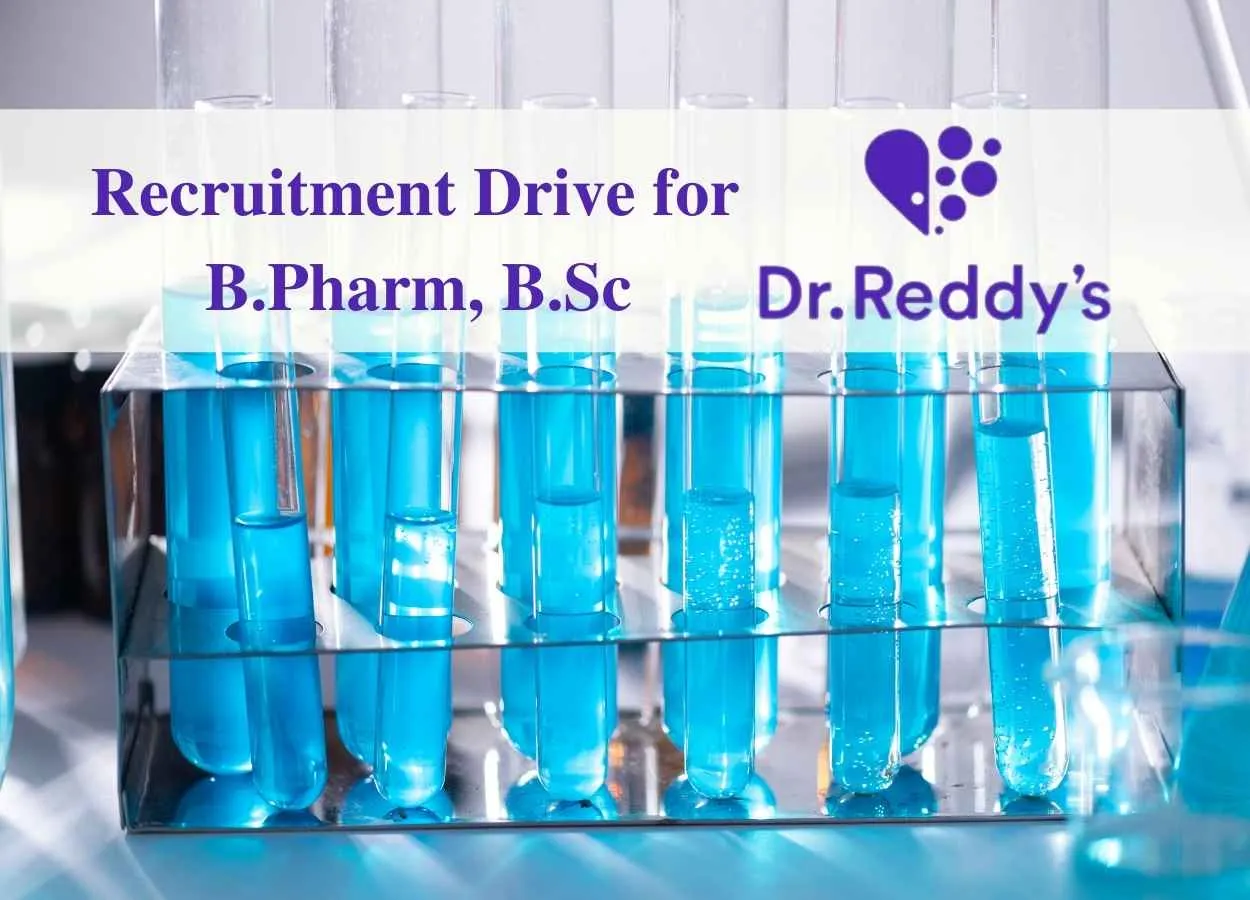 Recruitment Drive in QC, Packing, Sachet Filling, Production Department at Dr. Reddy's Laboratories