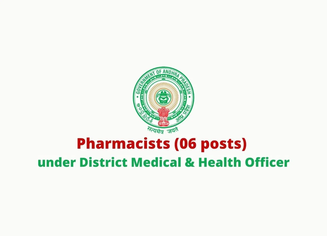 Job for Pharmacists under District Medical & Health Officer