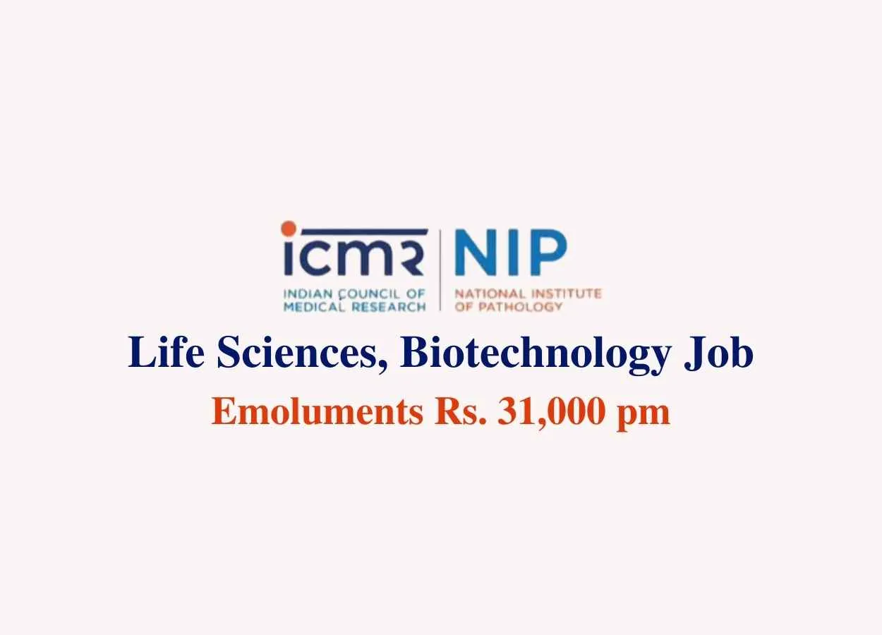 Life Sciences, Biotechnology Job at National Institute of Pathology