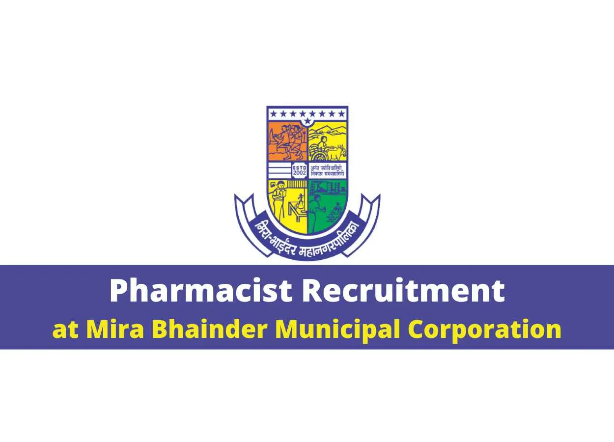 Job for Pharmacist at Mira Bhainder Municipal Corporation
