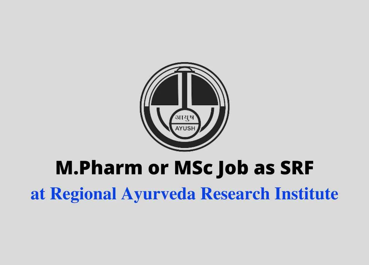 M.Pharm or MSc Job as Senior Research Fellow at RARI