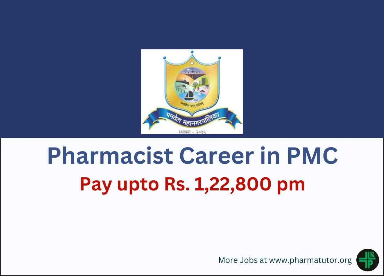Job for Pharmacist in Municipal Corporation