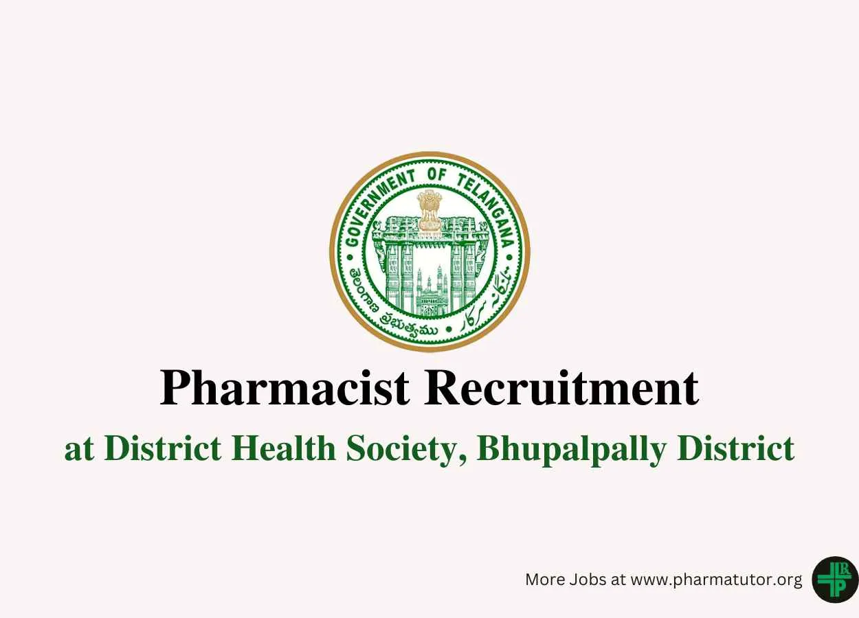 Vacancy for Pharmacist at District Health Society