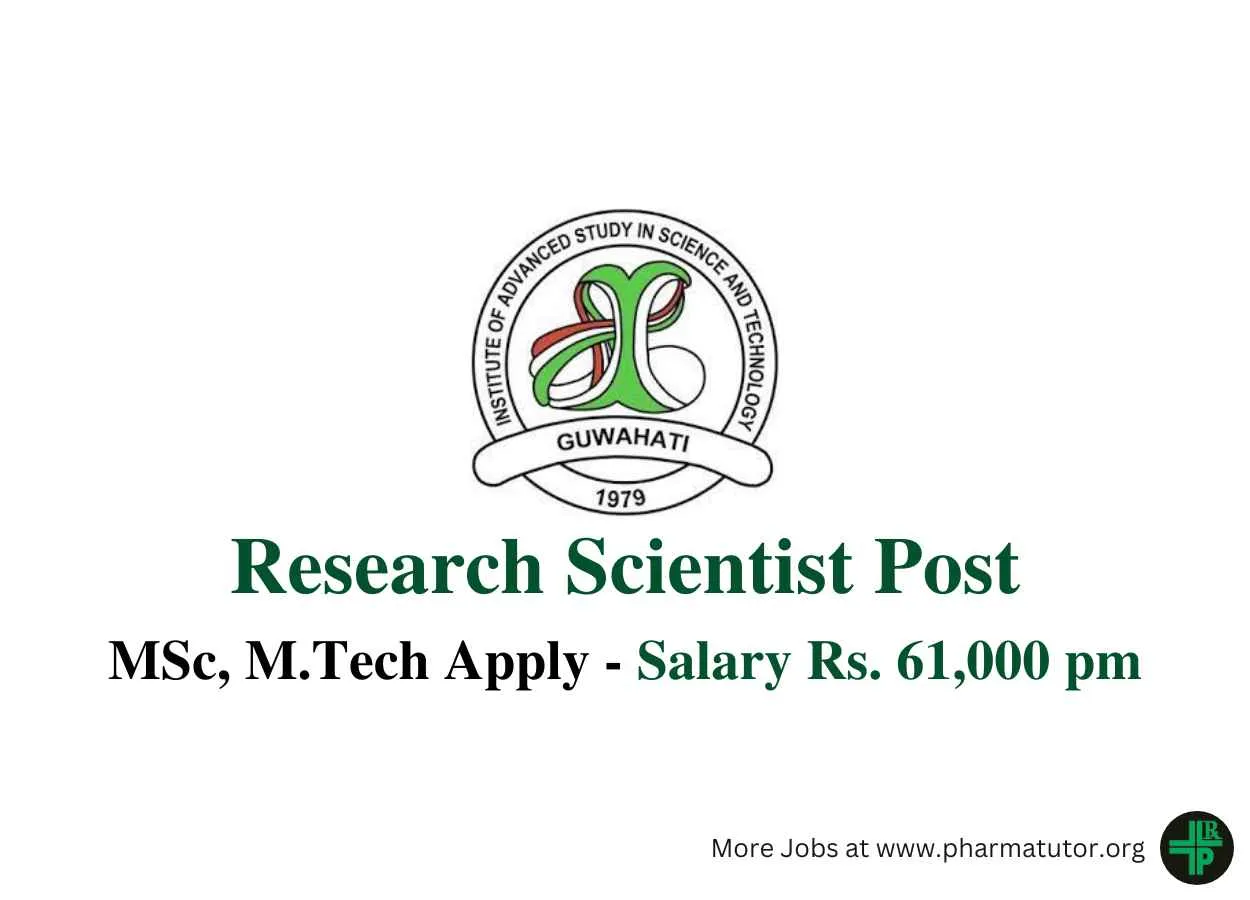 Vacancy for Research Scientist at IASST