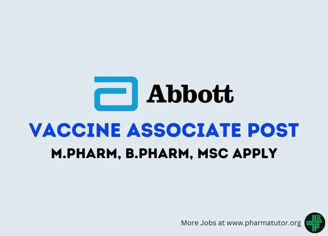 Abbott looking for Vaccine Associate