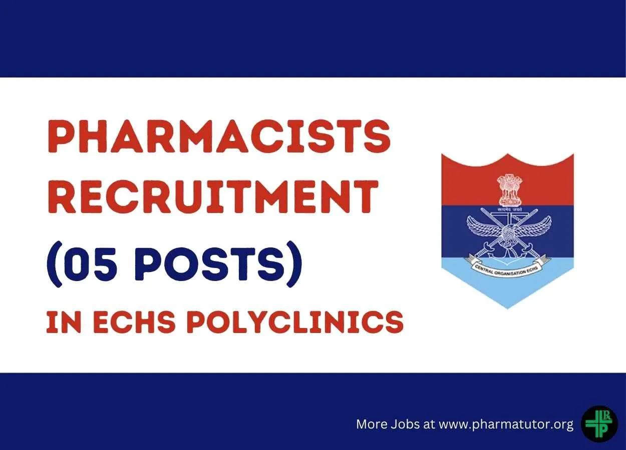 Recruitment for Pharmacists in ECHS Polyclinics