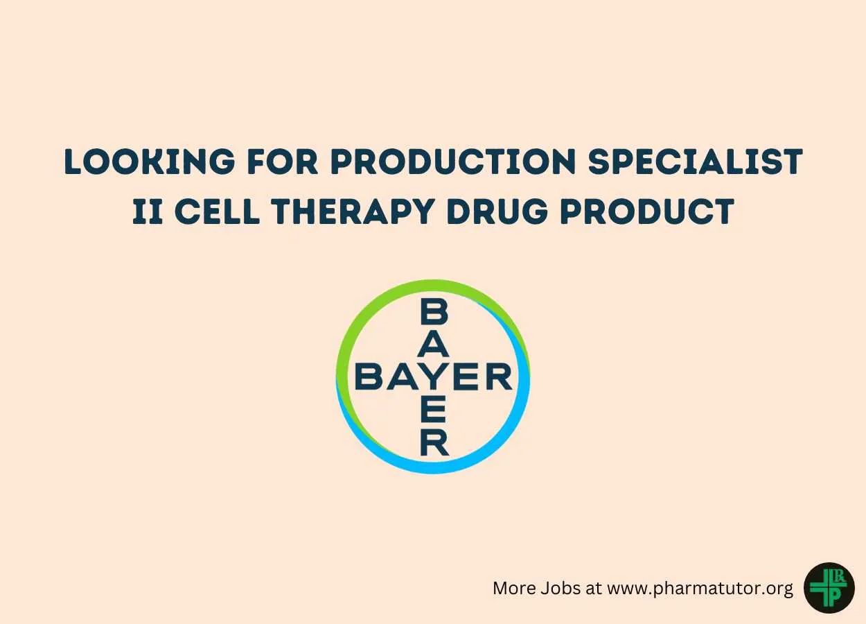 Bayer looking for Production Specialist