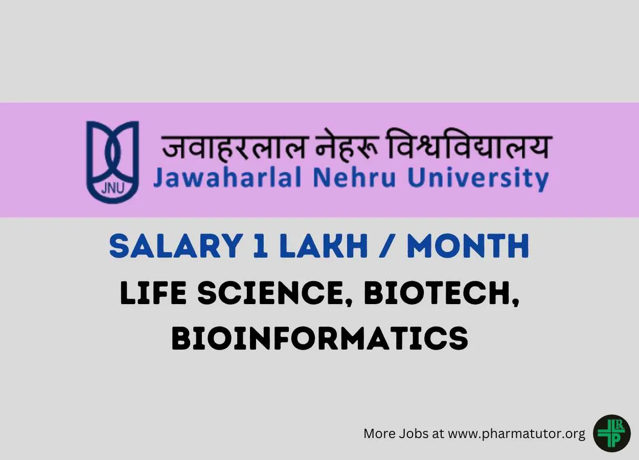 Jawaharlal Nehru University Hiring Research Scientist