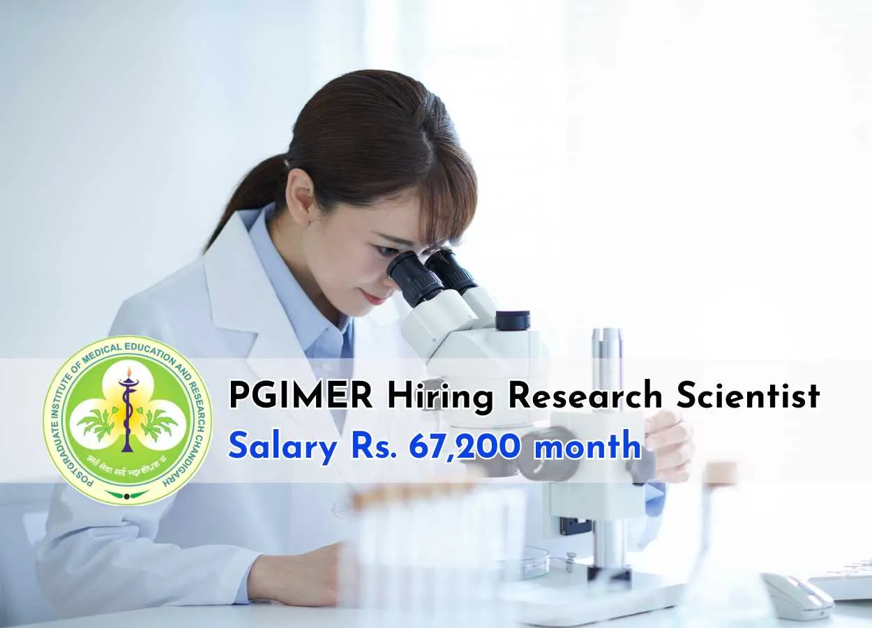 Opportunity for Research Scientist at PGIMER