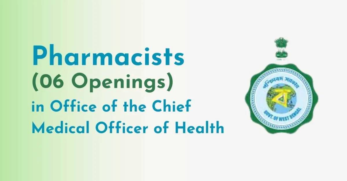 Openings for Pharmacists in Office of the Chief Medical Officer of Health - 06 Openings