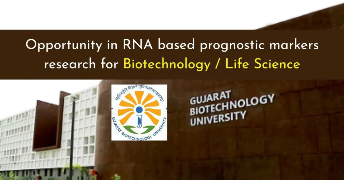 Research Opportunity in RNA-Based Prognostic Markers at GBU for Life Sciences and Biotechnology